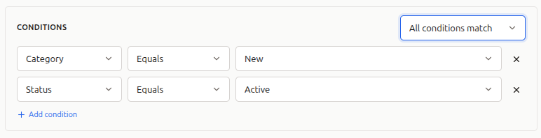 Automation conditions